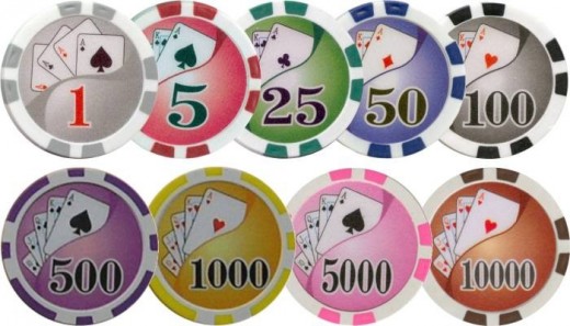 What is the poker chip value 2017